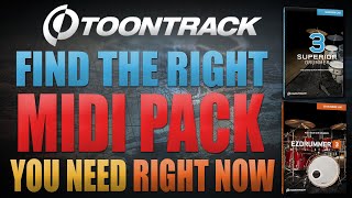 Find the right Toontrack Drum Midi Pack right now in EZdrummer 3 and Superior Drummer 3 | Webshop