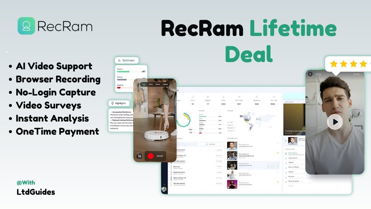 RecRam Lifetime Deal - The Best AI Video Customer Support Tool on AppSumo