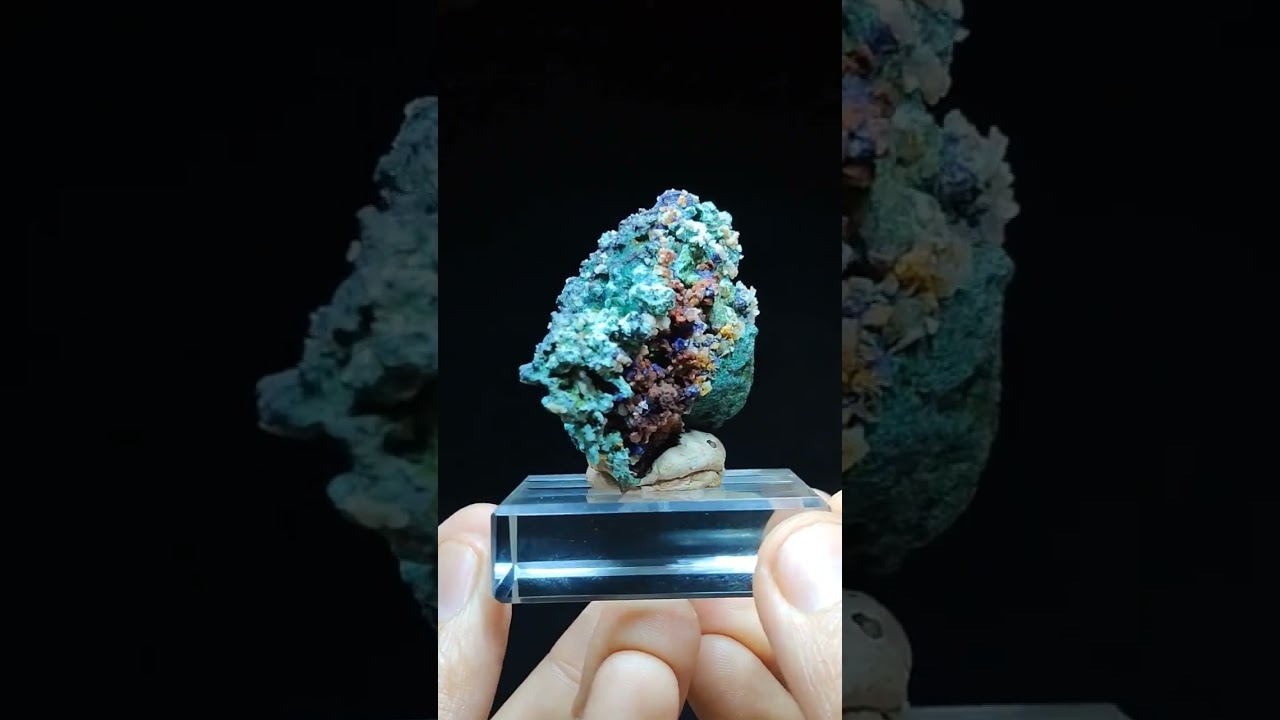 moroccan native copper with azurite malachite for sale at my etsy 