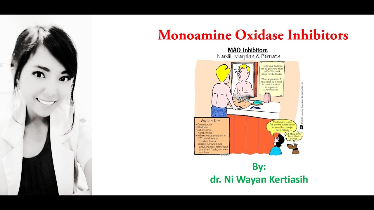 Antidepressant Maoi Monoamine Oxidase Inhibitors Youtube 