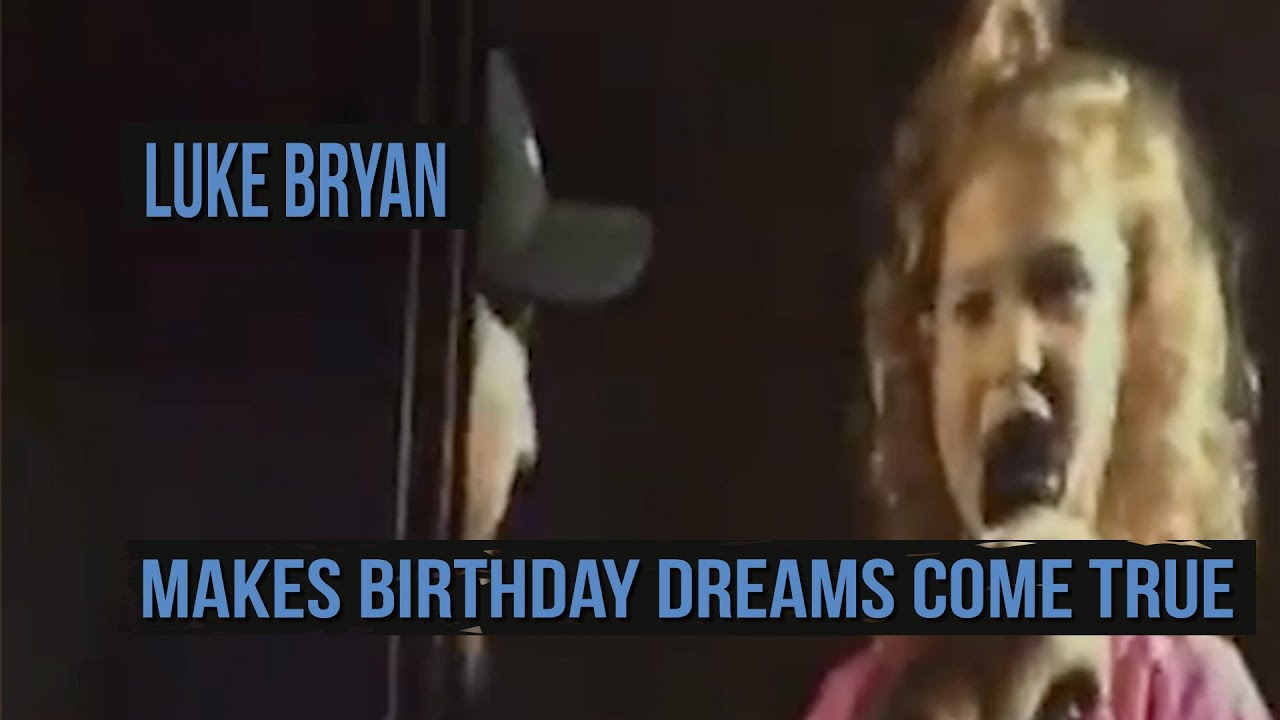Luke Bryan Gives 5-Year-Old Girl a Priceless Birthday Gift adlı videoyu YouTube'da izle Luke Bryan Gives 5-Year-Old Girl a Priceless Birthday Gift adlı videoyu YouTube'da izle