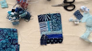 Soothing Blue Slow Stitching | Relax & Create Together