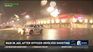 Man in jail after officer-involved shooting