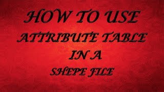 Basic tips for Attribute table in ArcMap - English