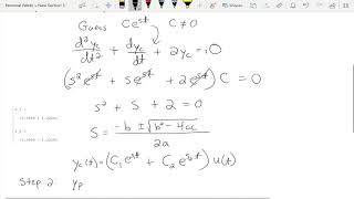 Lecture 9/20: Underdamped Example