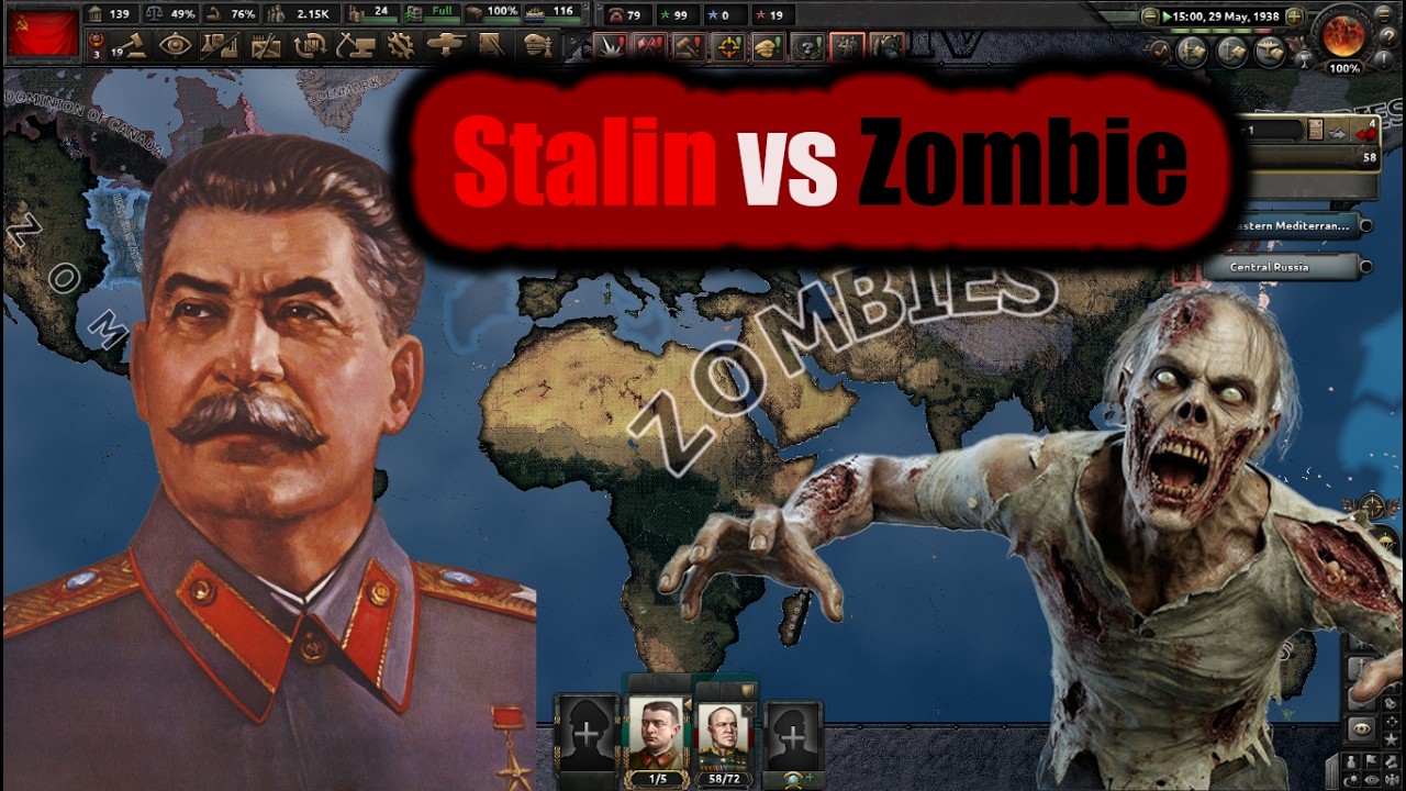 [hearts of iron 4 ] World war Z - defeat USSR