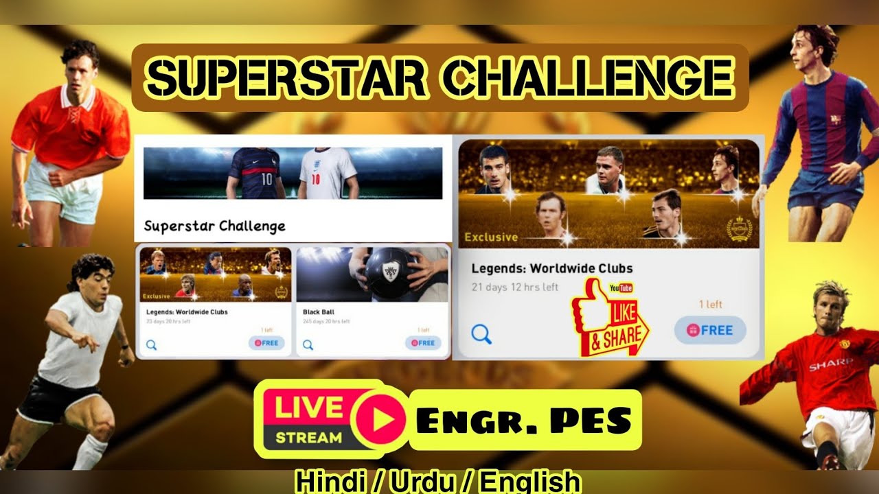 Superstar Challenge Pes21 Mobile | Free Legend |How to Complete Superstar challenge PES21