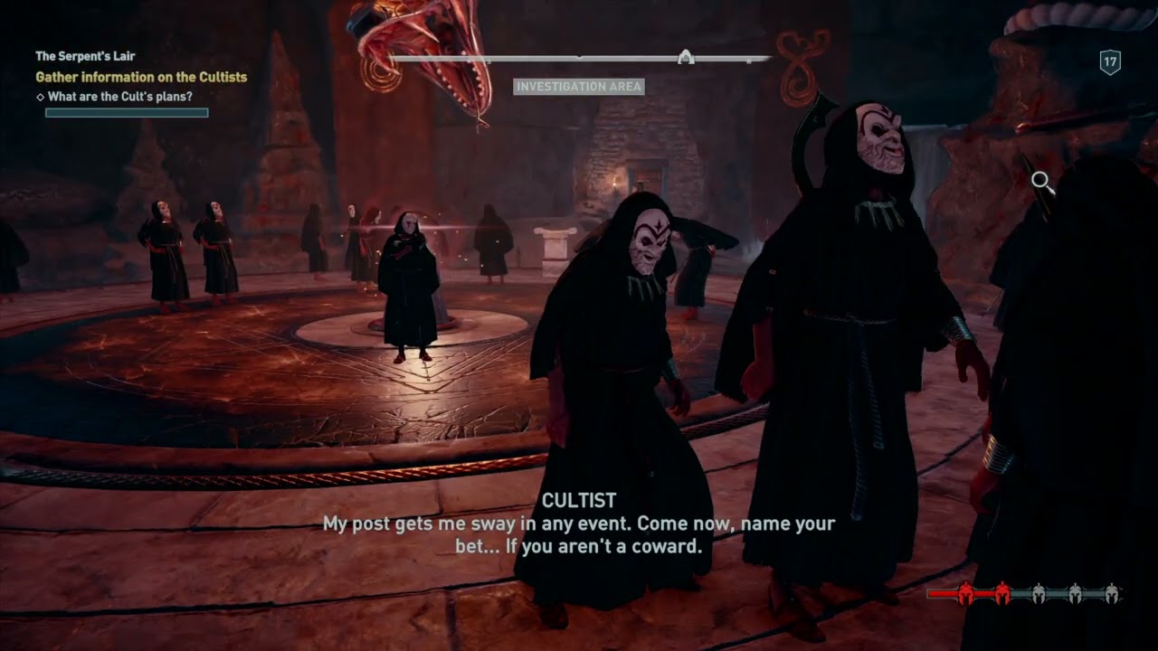 AC ODYSSEY 2026 | PART 252 | THE SERPENT'S LAIR | LEVEL 17 | PS4 GAMEPLAY | AC ODYSSEY |   |PART 252