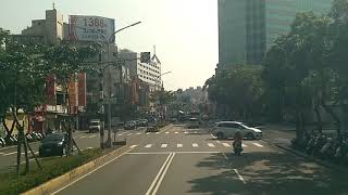 NYCU / NCTU bus from Boai to Guangfu Campus (front view) Hyperlapse, Hsinchu, Taiwan