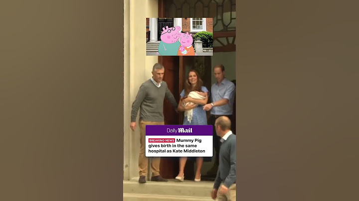 Mummy Pig gives birth in same hospital as Kate Middleton