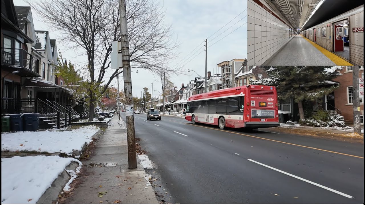 Прогулка по Торонто: прогулка по авеню Оссингтон до станции Оссингтон от Харборд-стрит (10 ноября...