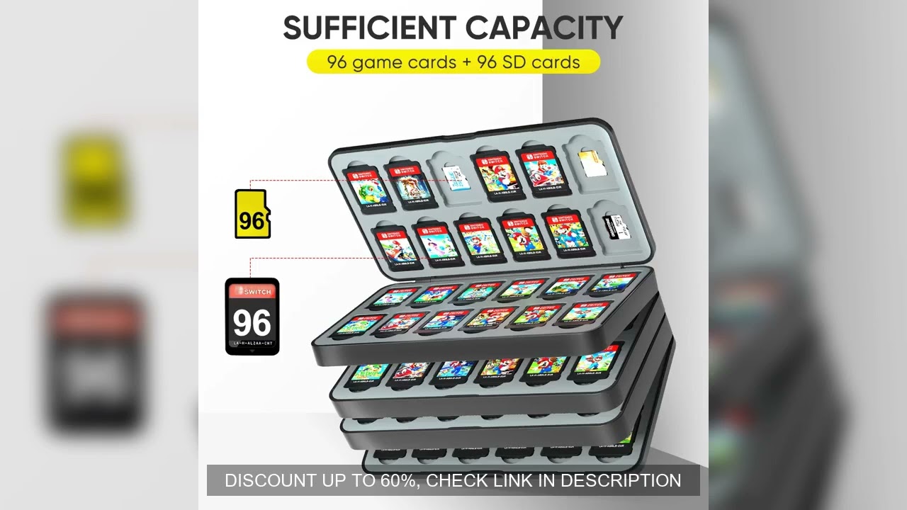 96 in 1 Storage Game Cards Case For Nintendo Switch OLED Protective Cards Case For Switch/Switch Lit