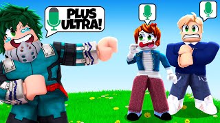 Roblox Voice Chat, but Deku TROLLS PEOPLE