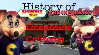 History of Showbiz Pizza/ Chuck e Cheese in Oceanside California 