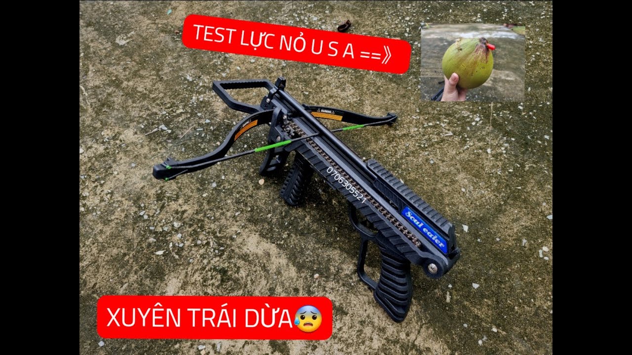 TEST THỮ NỎ CAO CẤP USA BẮN BI SẮT VÀ MŨI TÊN | GIÁ... - youtube