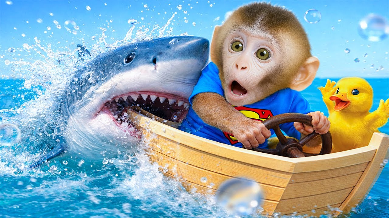 Bebé Mono Cherry Va A Cosechar Sandías Y Cuida A Sus Amigos Lindos -- MONO CHERRY ESP