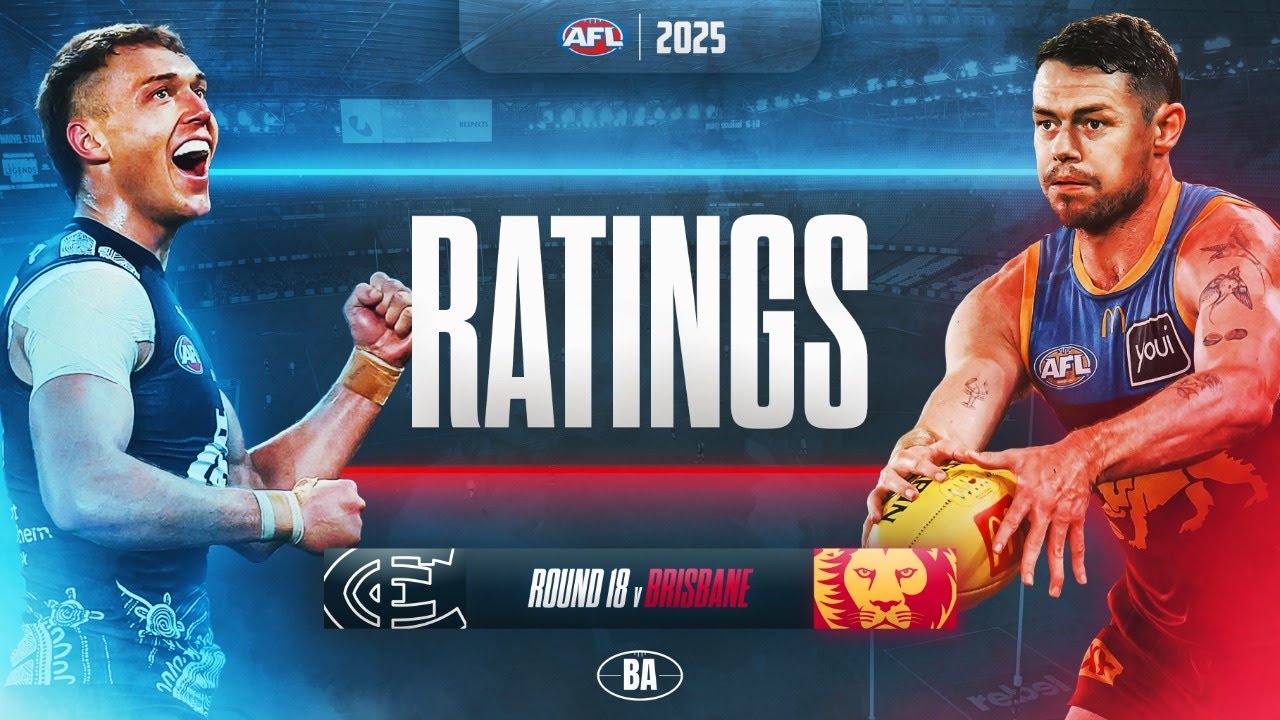 The Ratings | Carlton v Brisbane | AFL Round 18, 2025
