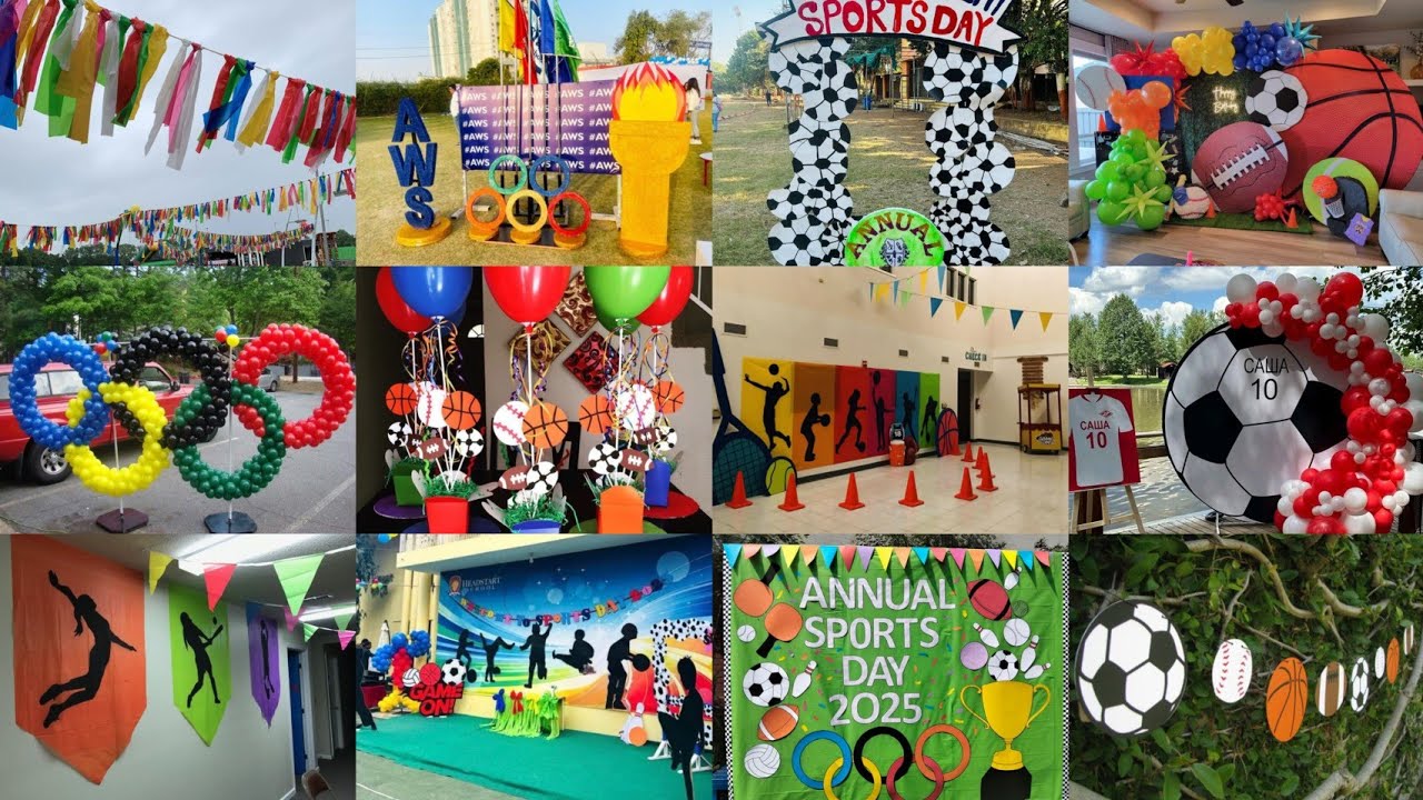Sports day decoration ideas 2026😱 Simple and easy decoration ideas | Sports weeks decoration ideas 