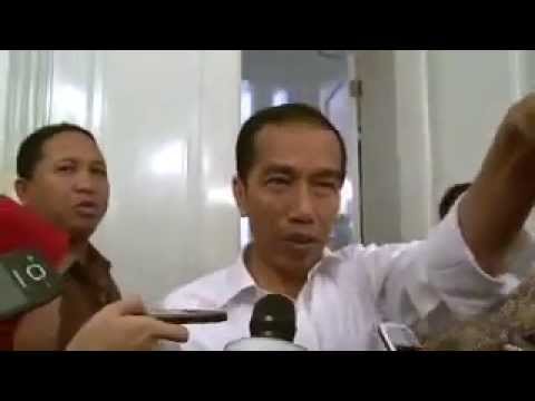 Video Lucu Jokowi Ketika  Di Wawancara dengan  kata  itu 