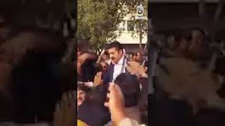 Insane number of people welcome Sher Afzal Marwat in Karachi - #Shorts