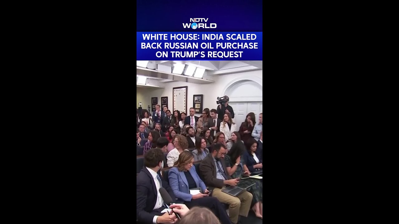 India Scaled Back On Russian Oil Purchases On Trump's Request: White House