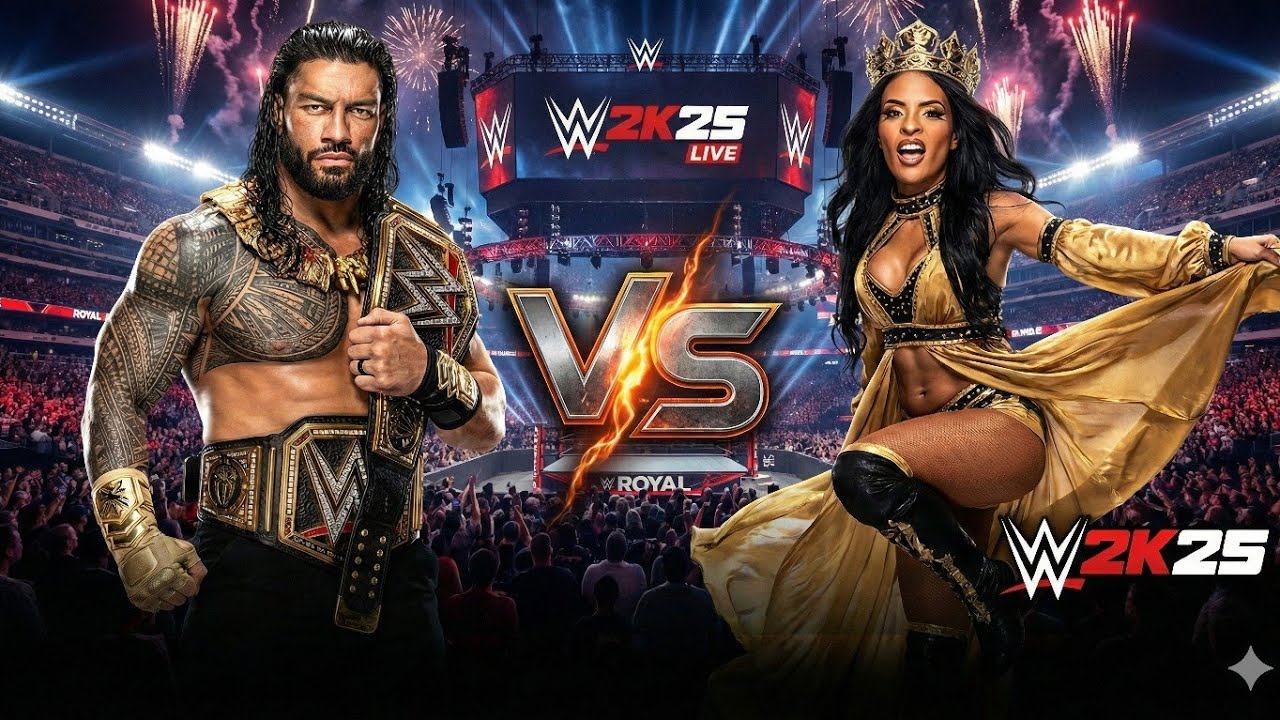 ROMAN REIGNS VS ZELINA | ​LIVE : Play WWE2K25 LIVE: Aaj Hoga Asli Muqabla! 🥊