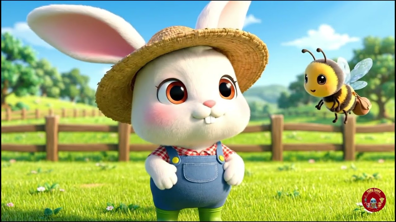 Danish | Blomster Gør Gården Glad og Lys | Flowers Make the Farm Happy With Bunny