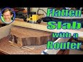 How to Flatten a Wood Slab on your Workbench with a Router