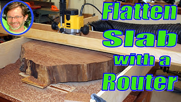 How to Flatten a Wood Slab on your Workbench with a Router