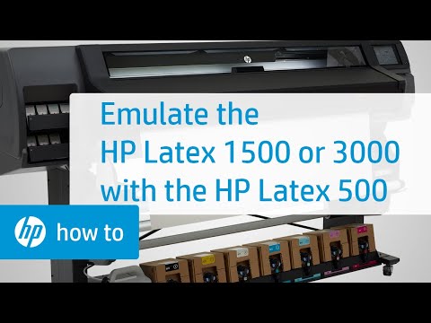 Emulating the HP Latex 1500 or 3000 Printer Series with the HP Latex 500 Printer | HP Latex | HP