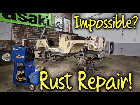 How to repair rust,welding in sheet metal. Jeep Cj7 - YouTube