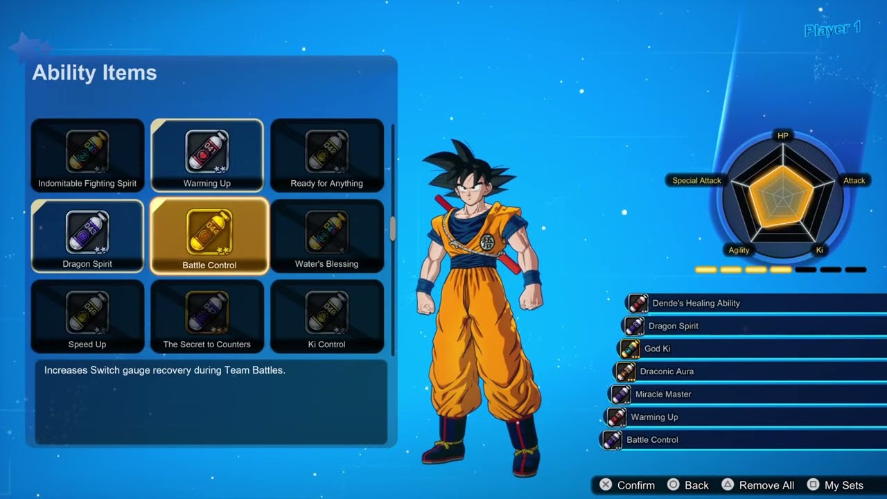 DRAGON BALL: Искра! Предметы с нулевыми способностями, 5 лучших мета-наборов