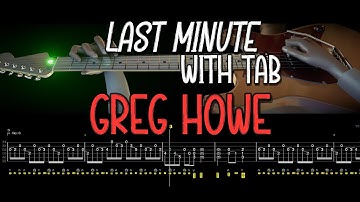 Rare Greg Howe song with tabs played by a virtual 3D guitarist