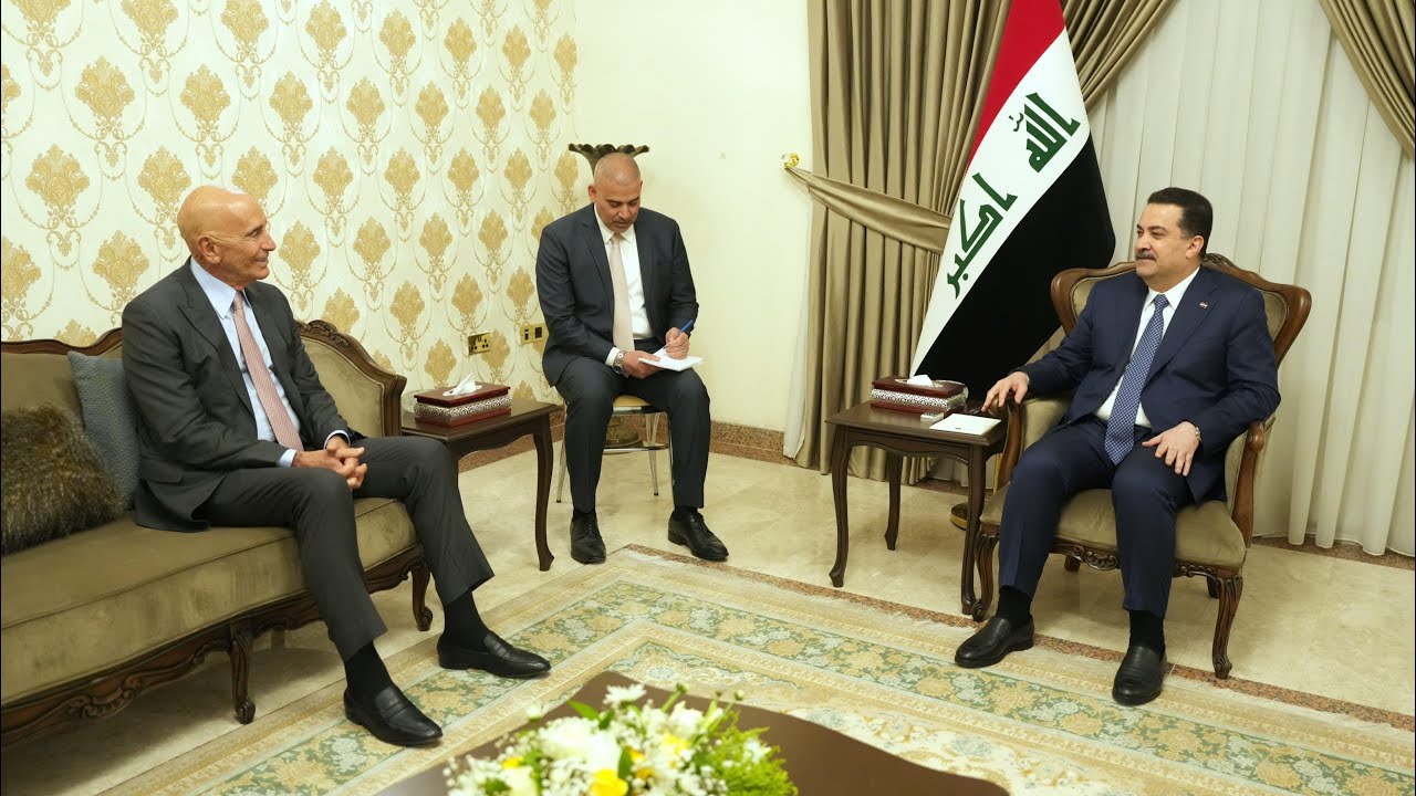 رئيس مجلس الوزراء السيد محمد شياع السوداني يستقبل المبعوث الأمريكي الخاص الى سوريا