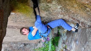 Rope Soloing Sweden's Hardest Offwidth