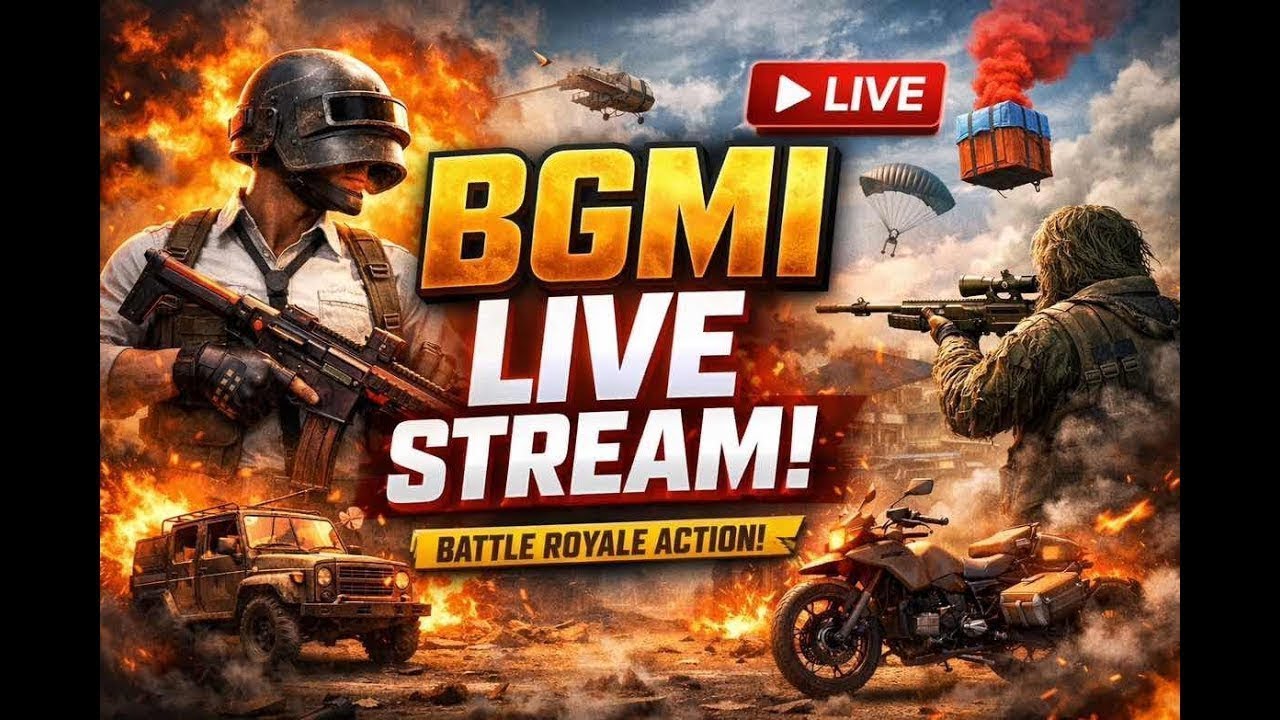 “BGMI Live 🔴 | Chill Gameplay • Noob Moves • Pure Fun 😄”