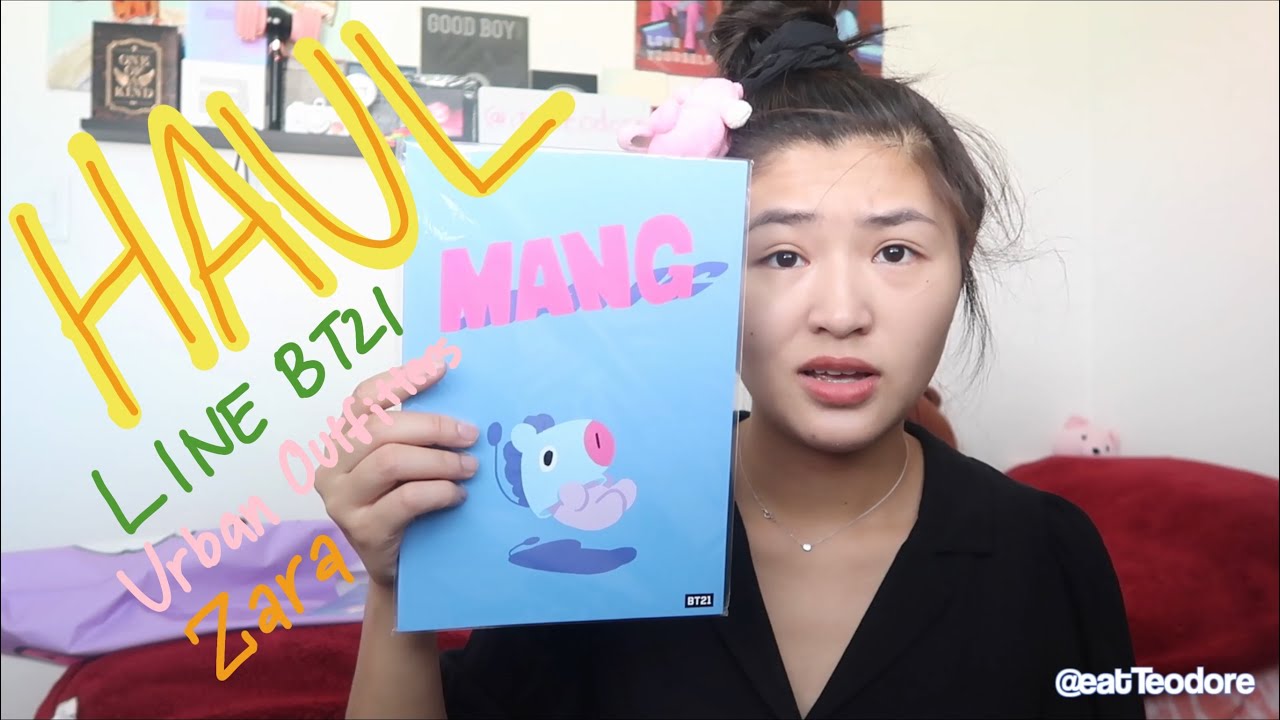 VLOG packing for Seattle + LINE Friends BT21 + Urban Outfitters + Zara HAUL + in n out