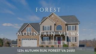 Forest VA Home with Mountain Views in Autumn Run | 4 Bedroom Home for Sale