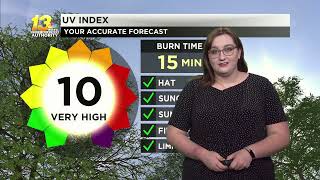 Perfect weather to end a hot and humid week