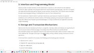 sqlite technical review