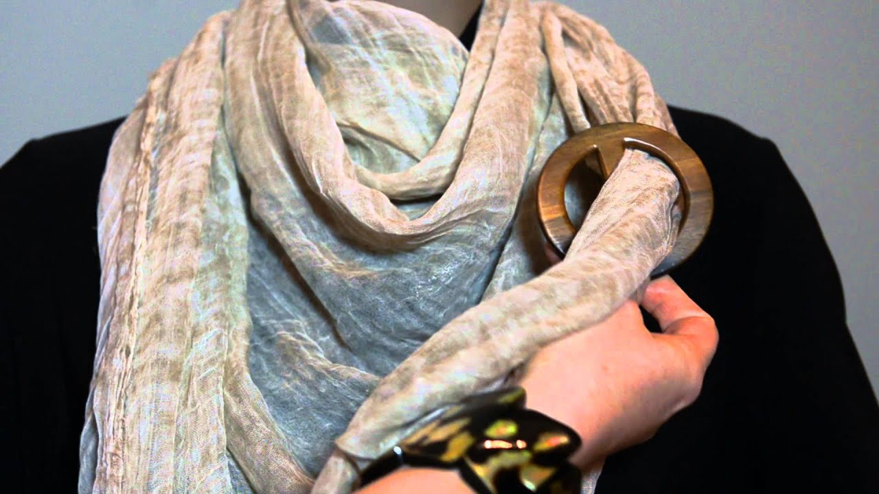 How to tie Scarf Ring - Cowboy Knot 