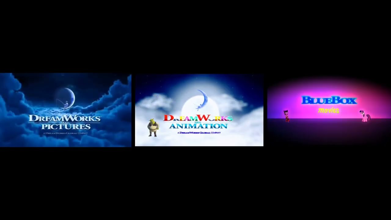 DreamWorks Pictures/DreamWorks Animation/BlueBox Movies Logo Trailer 