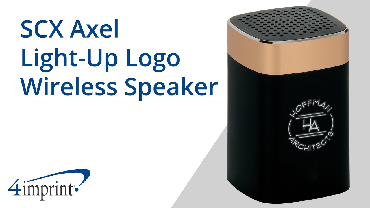 SCX Axel Light Up Logo Wireless Speaker - Custom Speaker by 4imprint Canada
