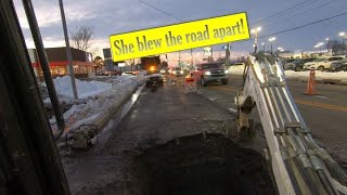 Water main break repair 2-7-22 COLD!! 🥶❄🧊 by Tim McArdle 36,313 views 2 years ago 13 minutes, 37 seconds