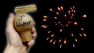 75mm selfmade shell GOLD GLITTER / 3 Kugelbombe [HD]
