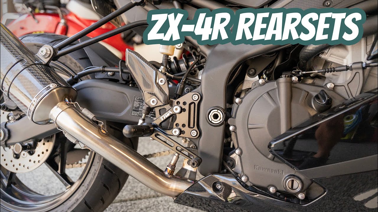 Tyga Performance Rear Sets / Step Kit for the Kawasaki ZX4R
