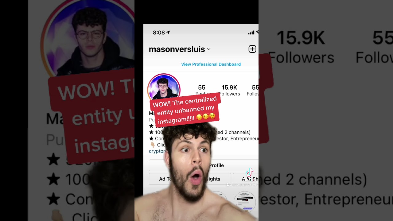 WOW! THE CENTRALIZED ENTITY GAVE MY ACCOUNT BACK!