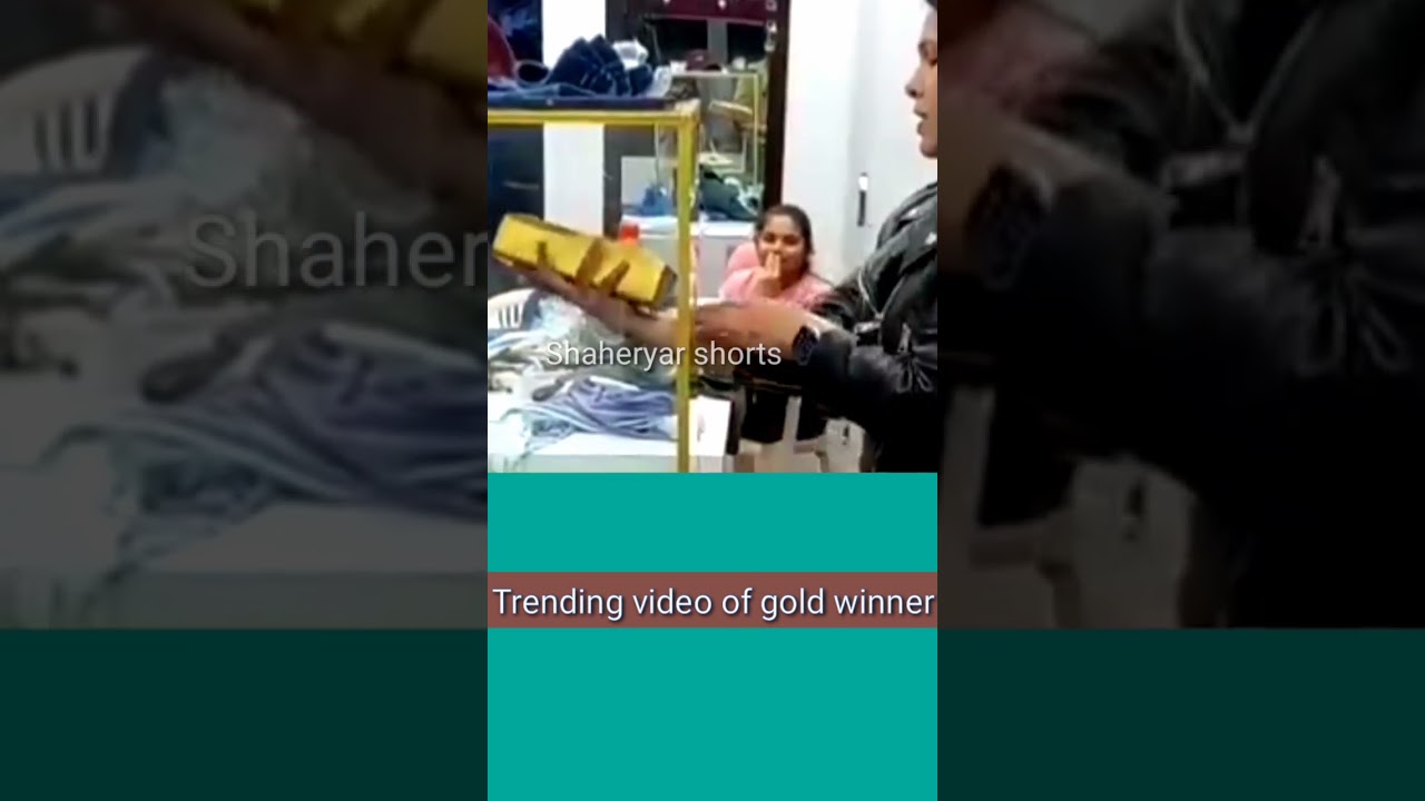 Trending video of goldbar winner||Shaheryar shorts|| 