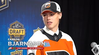 Nhl Draft Media Availability - Carson Bjarnason