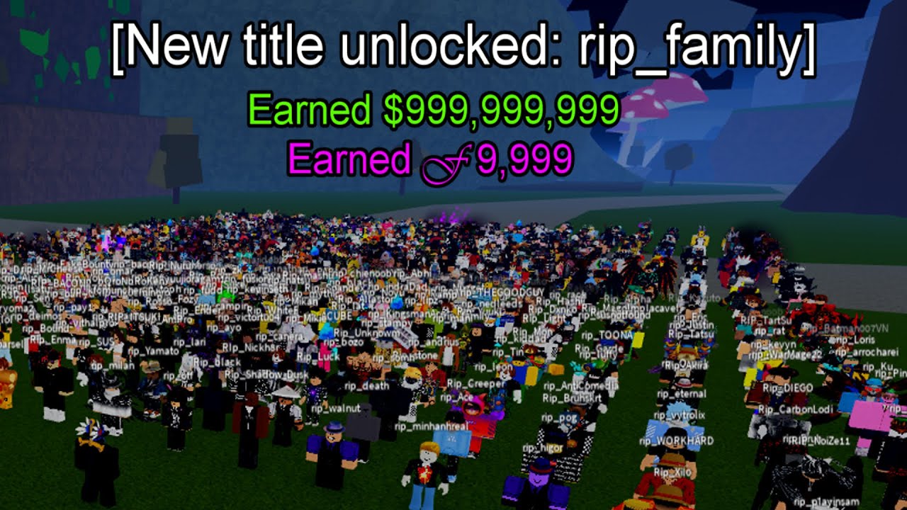 ✨Rip_Family Exclusive & Secret Title | Blox Fruits - youtube